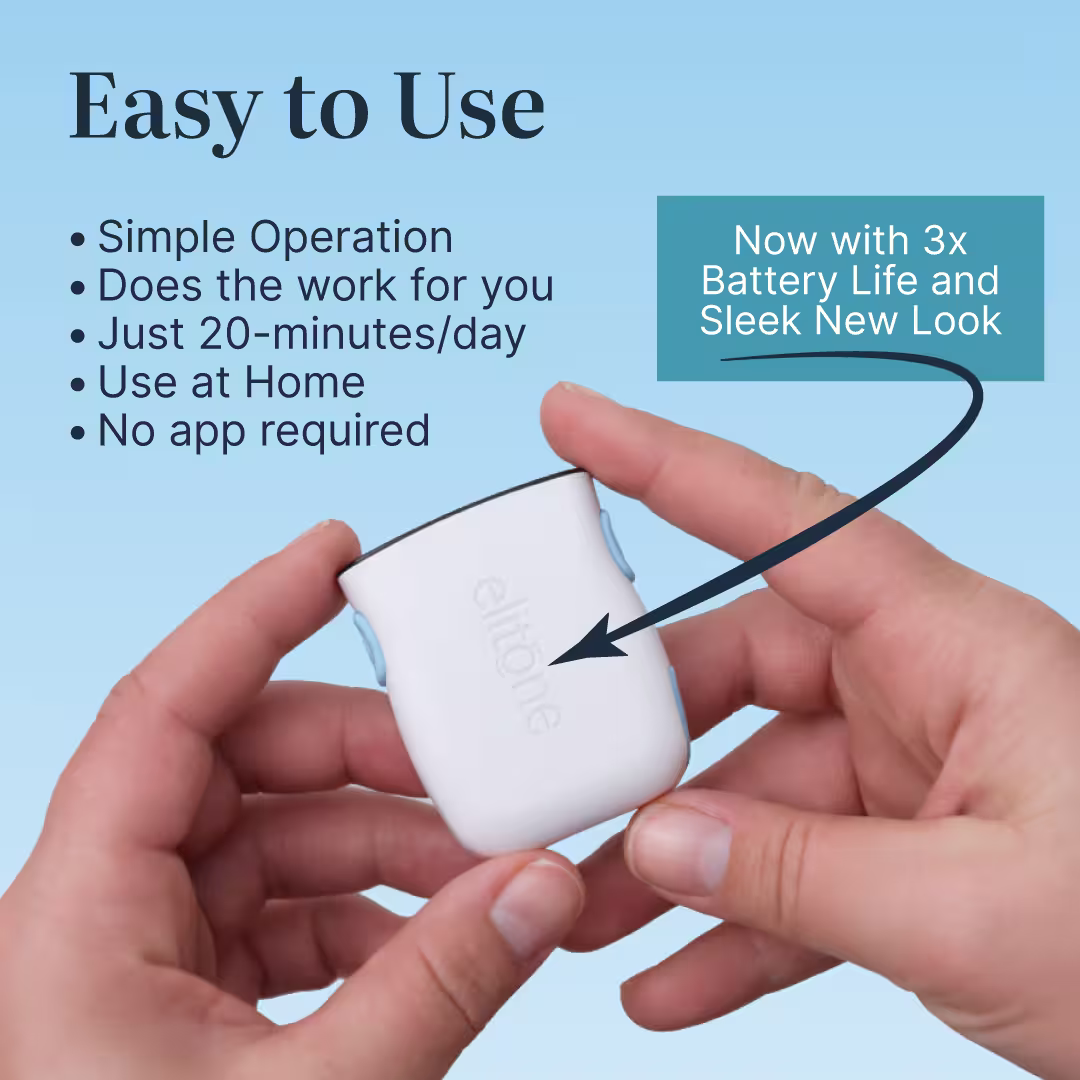 Easy to use, simple operation, does tshe work for you, just 20-min/day, use at home, no app required - now with 3x battery life