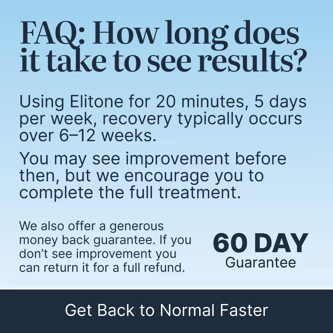 Elitone for men takes patience, but may speed prostate cancer recovery rate