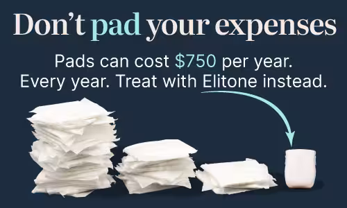 Don't pad your Expenses. Pads can cost $750/year. year over year. Treat with Elitone instead.