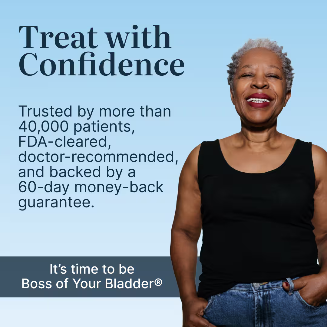 Treat with confidence. Trusted by more than 40,000 patients, FDA-cleared, doctor-recommended, and backed by a 60-day money-back guarantee.
