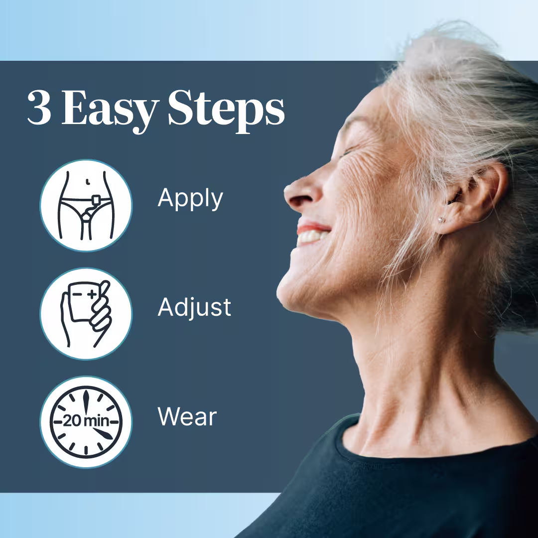 3 easy steps: Apply Adjust and Wear